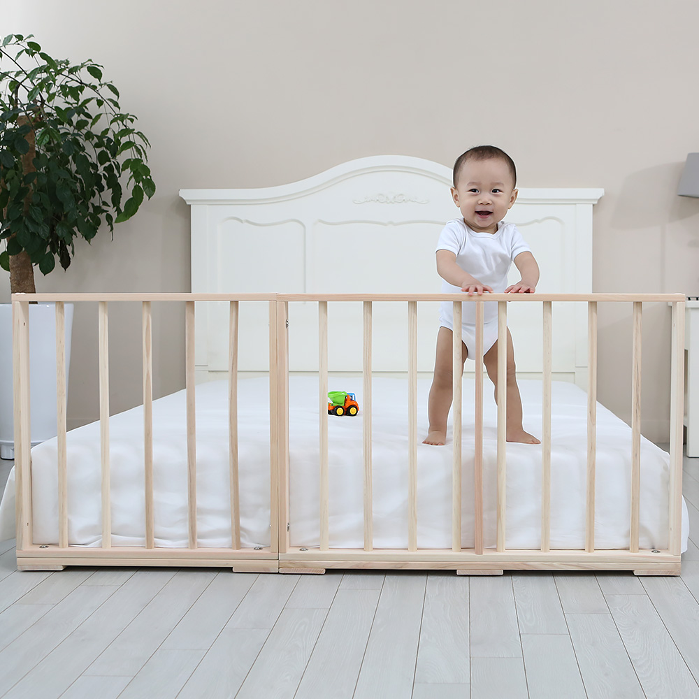 원목 아기침대가드 유아 침대안전가드 낙상방지 소나무 600