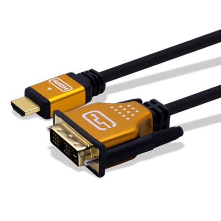 케이블메이트 HDMI v2.0 to DVI 골드메탈 변환 케이블 1.5m CM-HDGA15