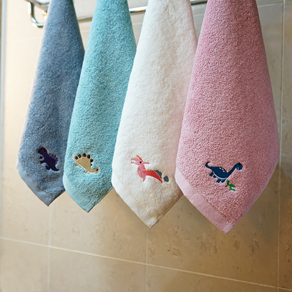 어린이집 고리 수건 송월 공룡 자수 고중량 이름자수