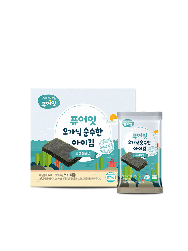 퓨어잇 오가닉 순수한 아이김 김&천일염 아기반찬 - 상세 이미지 4