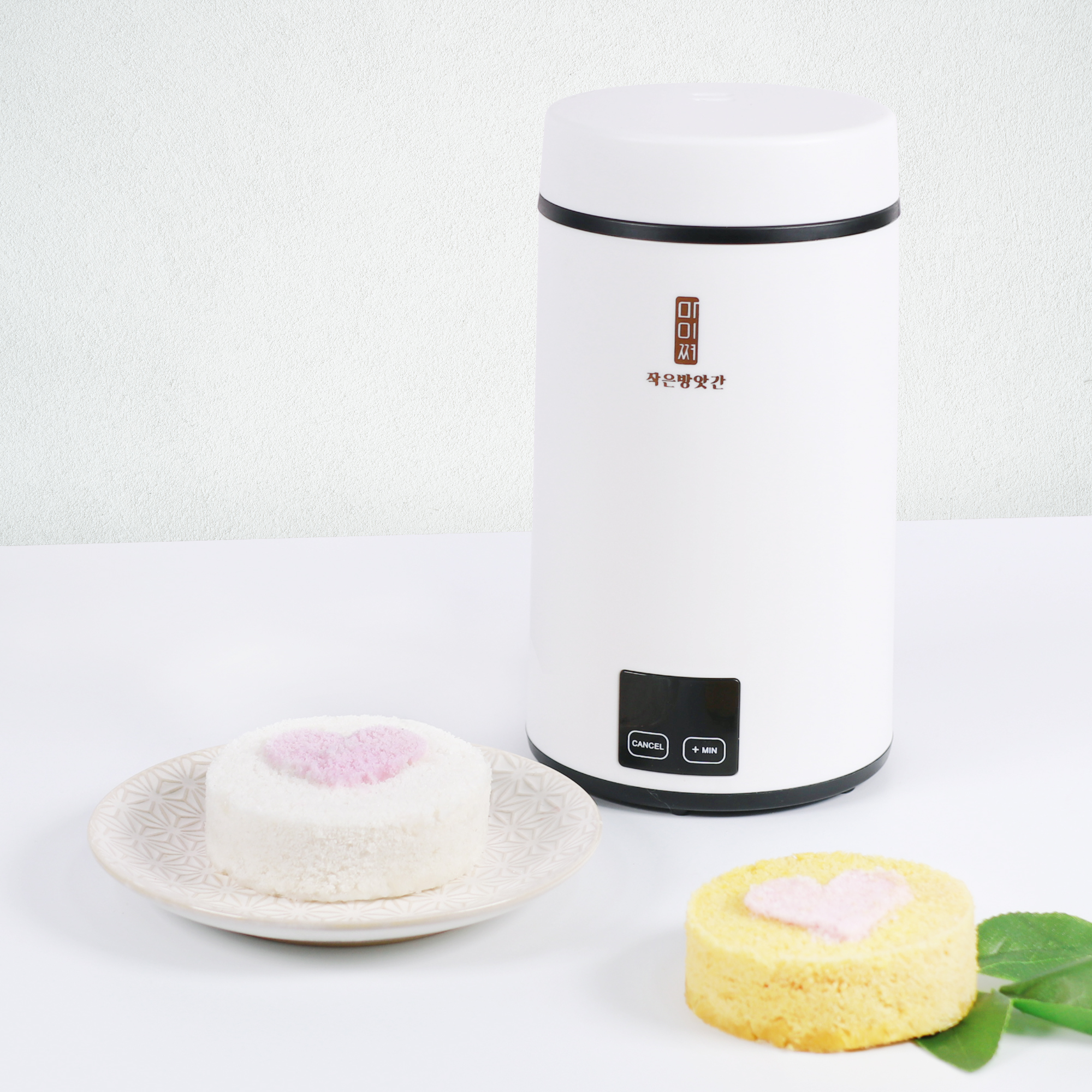 메고지고 마이쪄세트 습식쌀가루 1kg 포함 백설기찜기 스팀 가정용 전기 떡제조기