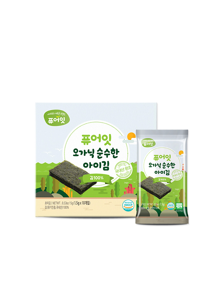 퓨어잇 오가닉 순수한 아이김 김100% 유기농 아기반찬 - 상세 이미지 3