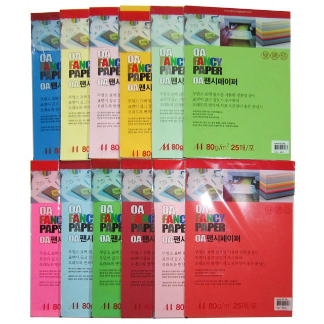 A4 칼라 복사지 80g P01 흰 미색 A4 사무용지 색지 - 메인 이미지