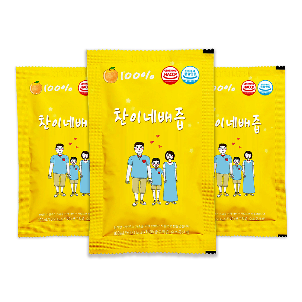 찬이네과수원 배즙 100ml 첨가물제로 아기배즙 - 상세 이미지 3