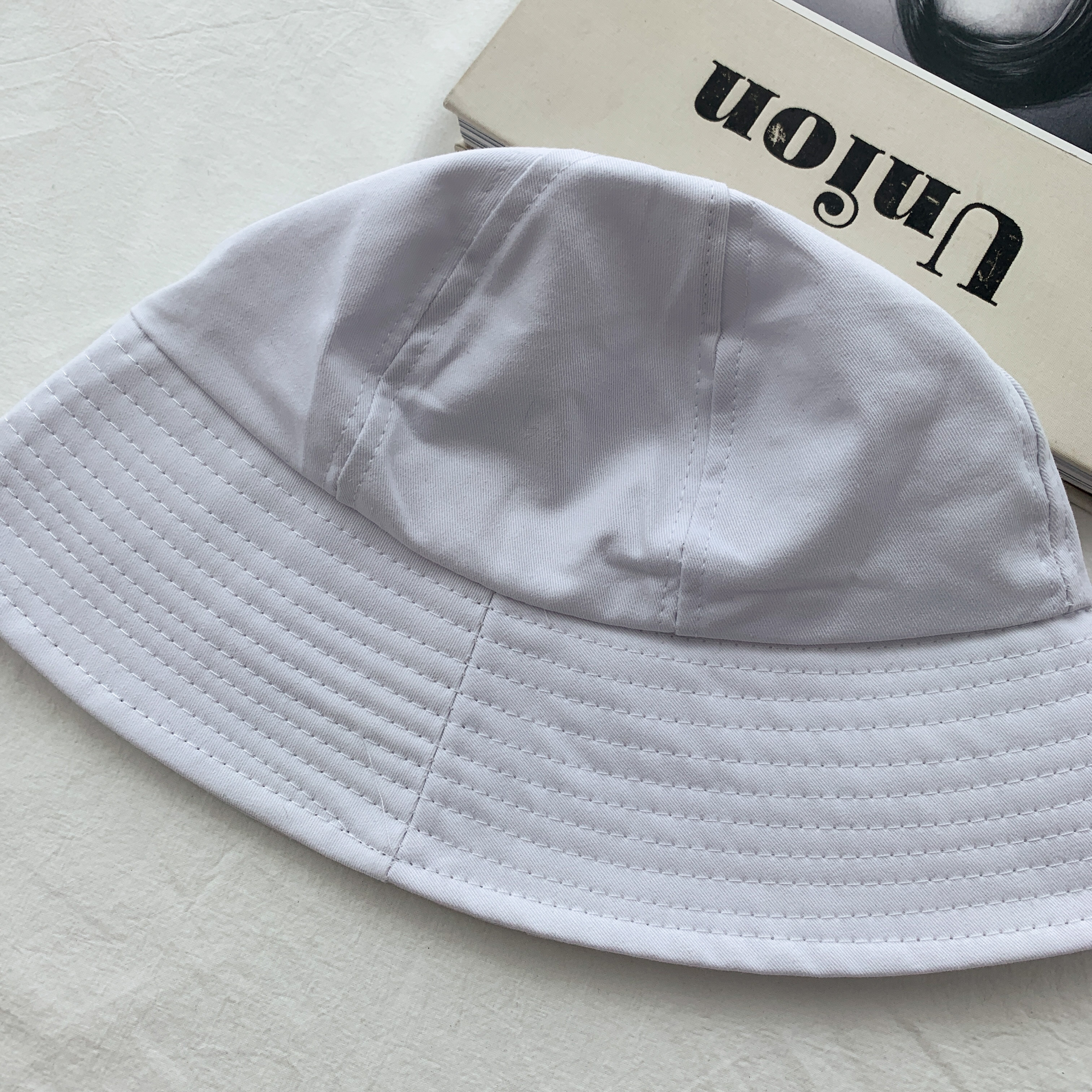 [당일출고!!/1+1] 캐주얼 둥근 버킷햇 벙거지 코튼 챙 벙거지 모자 3color 상세 이미지 26