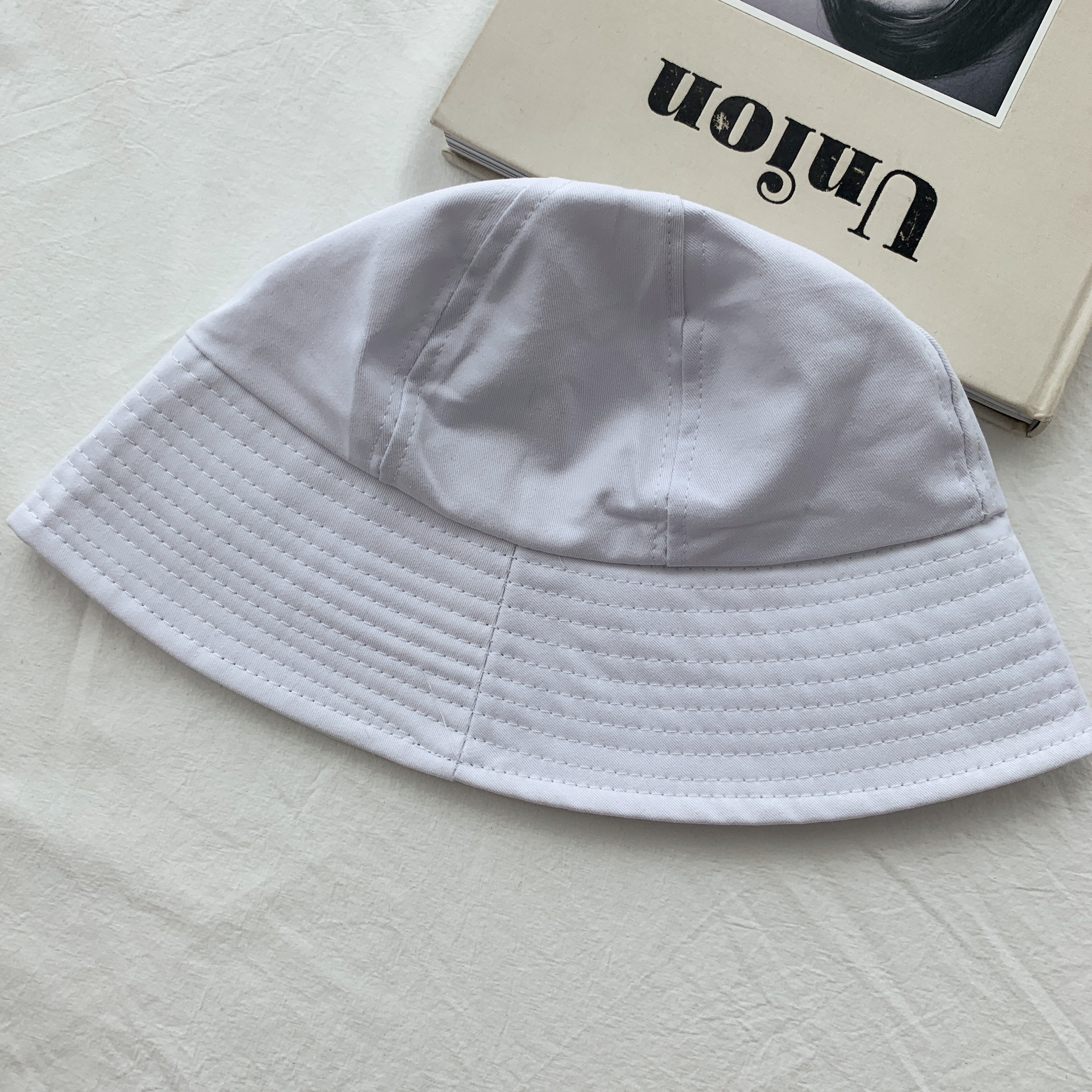 [당일출고!!/1+1] 캐주얼 둥근 버킷햇 벙거지 코튼 챙 벙거지 모자 3color 상세 이미지 25