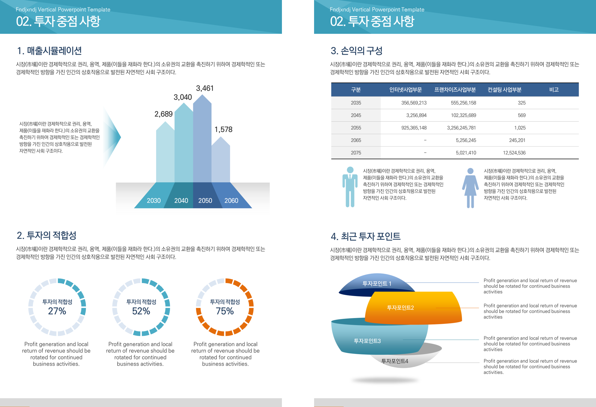 330 제안서 보고서용 세로형 ppt 템플릿-기획서 보고서 마케팅 영업안 등 - 상세 이미지 4