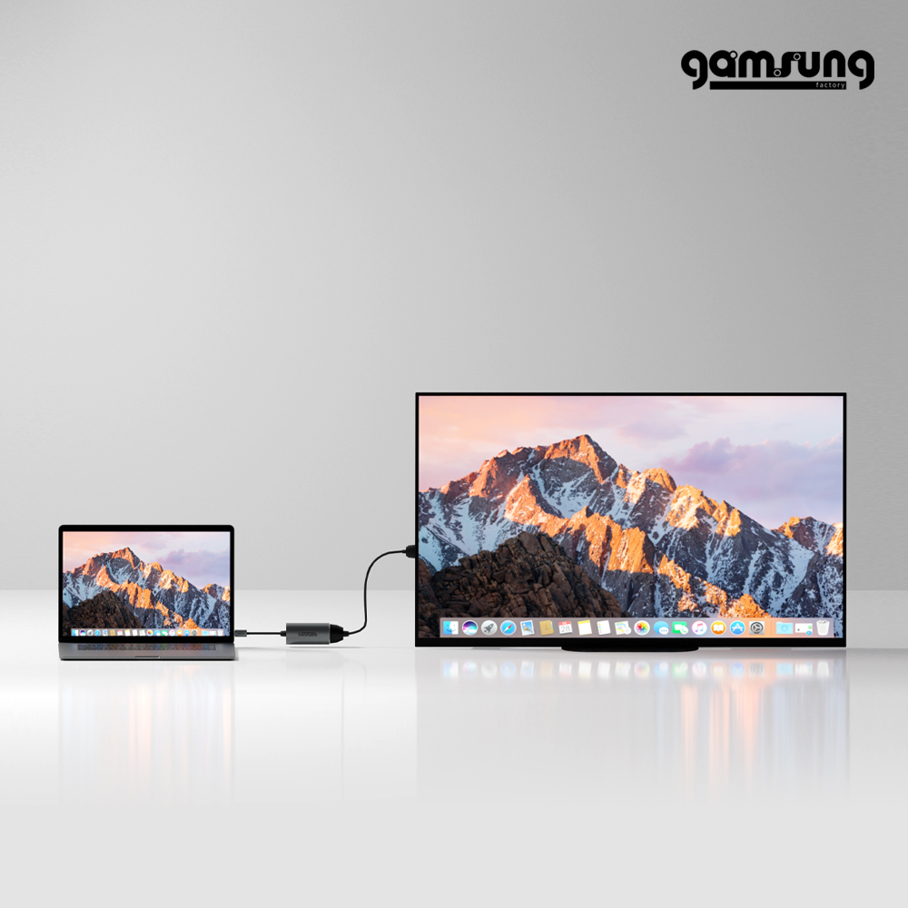 C to HDMI 어댑터 4K UHD 스마트폰 미러링 MHL 0.15m 감성공장 이미지 8
