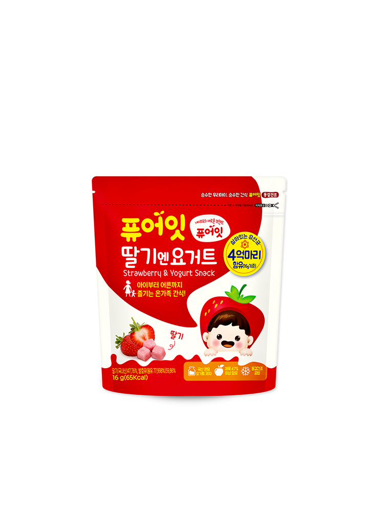 퓨어잇 동결건조 아이과자 딸기엔요거트 간식 - 상세 이미지 3