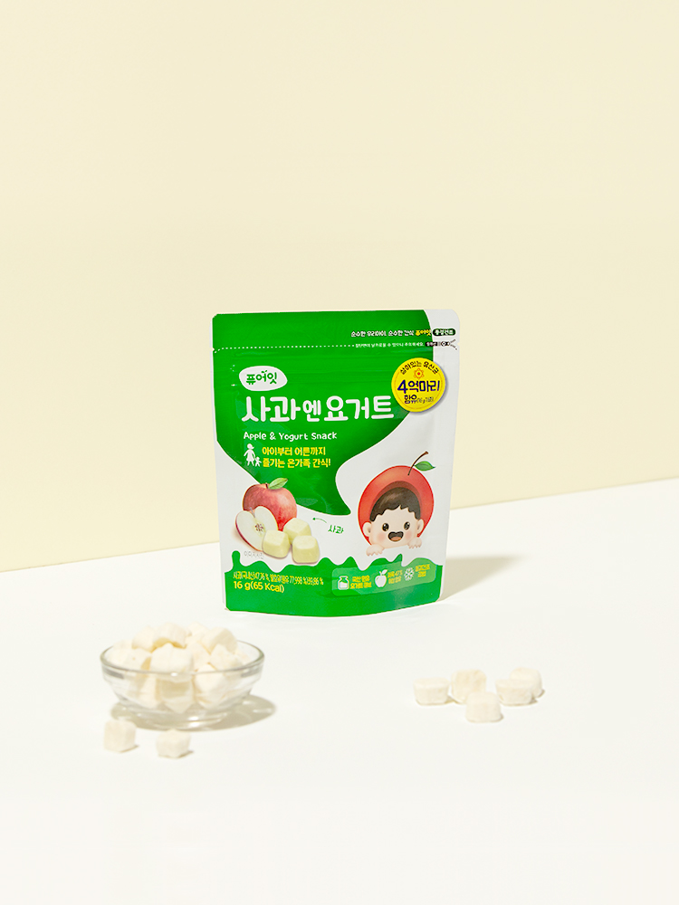 퓨어잇 동결건조 아이과자 사과엔요거트 간식