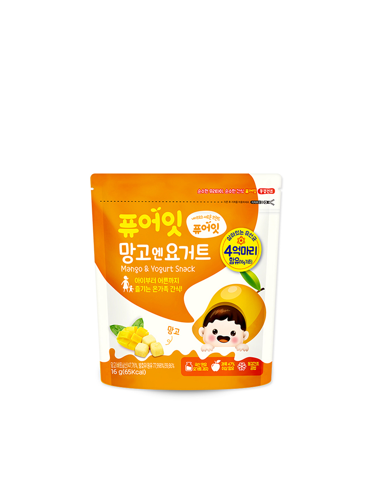 퓨어잇 동결건조 아이과자 망고엔요거트 간식 - 상세 이미지 3