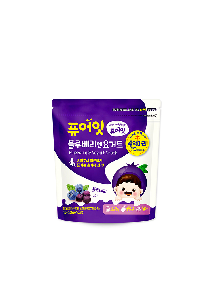 퓨어잇 동결건조 아이과자 블루베리엔요거트 간식 - 상세 이미지 3