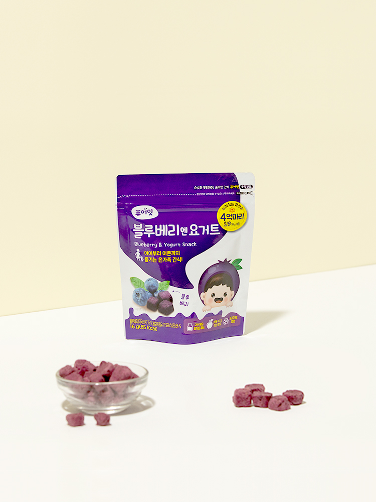 퓨어잇 동결건조 아이과자 블루베리엔요거트 간식