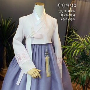 한복대여 은가비한복 청담마님2 결혼식 여자 혼주 하객 가족 착용 후기 | 사이즈/핏 총정리 - 상품 이미지 3
