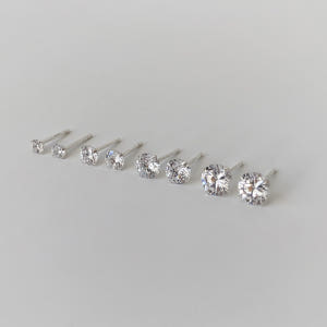 (무배/실버925) all silver 4size 베이직 큐빅 은귀걸이(... 솔직 후기 | 실사용자 리뷰 분석 - 상품 이미지 2