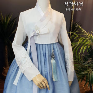한복대여 은가비한복 청담마님 결혼식 여자 하객 혼주 가족 대여점 착용 후기 | 사이즈/핏 총정리 - 상품 이미지 3