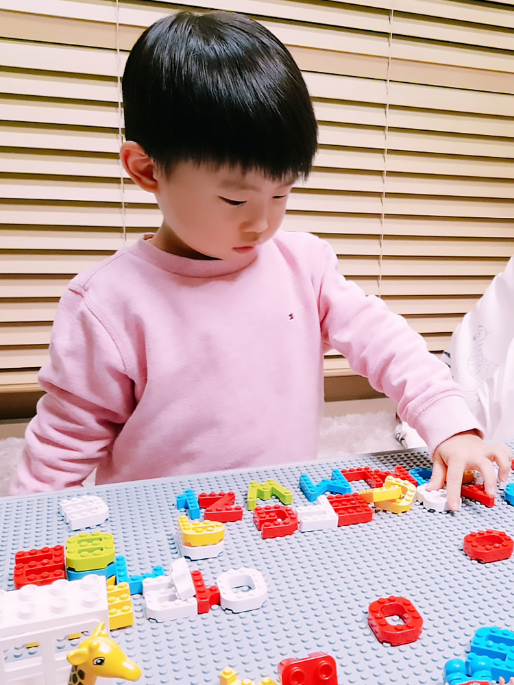 글자블럭 한글공부 영어 숫자 교구 레고호환 블럭테이블 풀패키지 - 상세 이미지 5