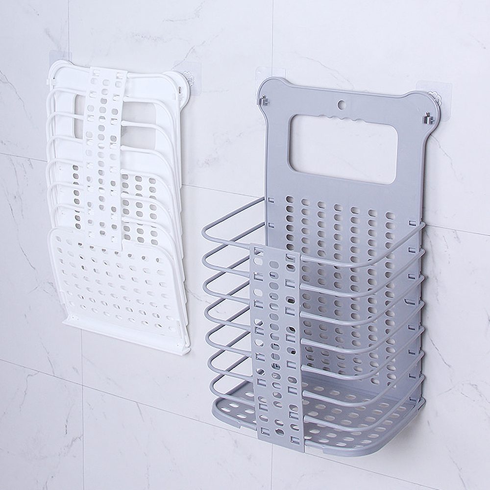 접이식 Up 수납바구니 다용도 벽걸이 이동식 빨래통 세탁바구니 위키아울렛