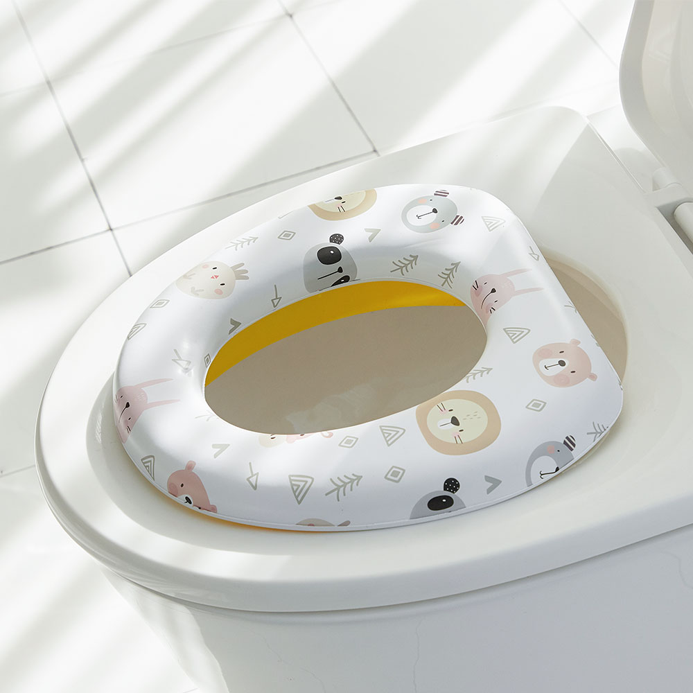 아가드 아기 변기 커버 일반형 프렌즈 화이트 유아 변기 시트 국민 비데 소변기 배변훈련