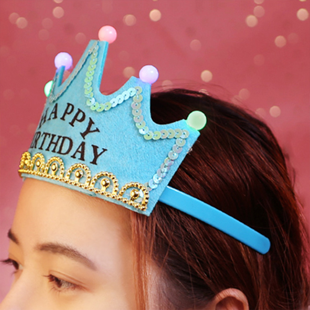 [브로키] 생일왕관 생일파티용품 머리띠 홈파티