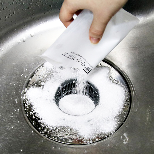 1+1 살림백서 배수구 클리너 싱크대 청소 8회분 총1.2kg 하수구 배수관 세면대