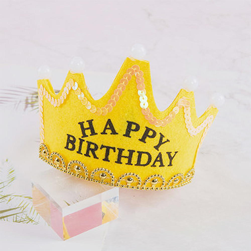 [브로키] 생일왕관 생일파티용품 머리띠 홈파티