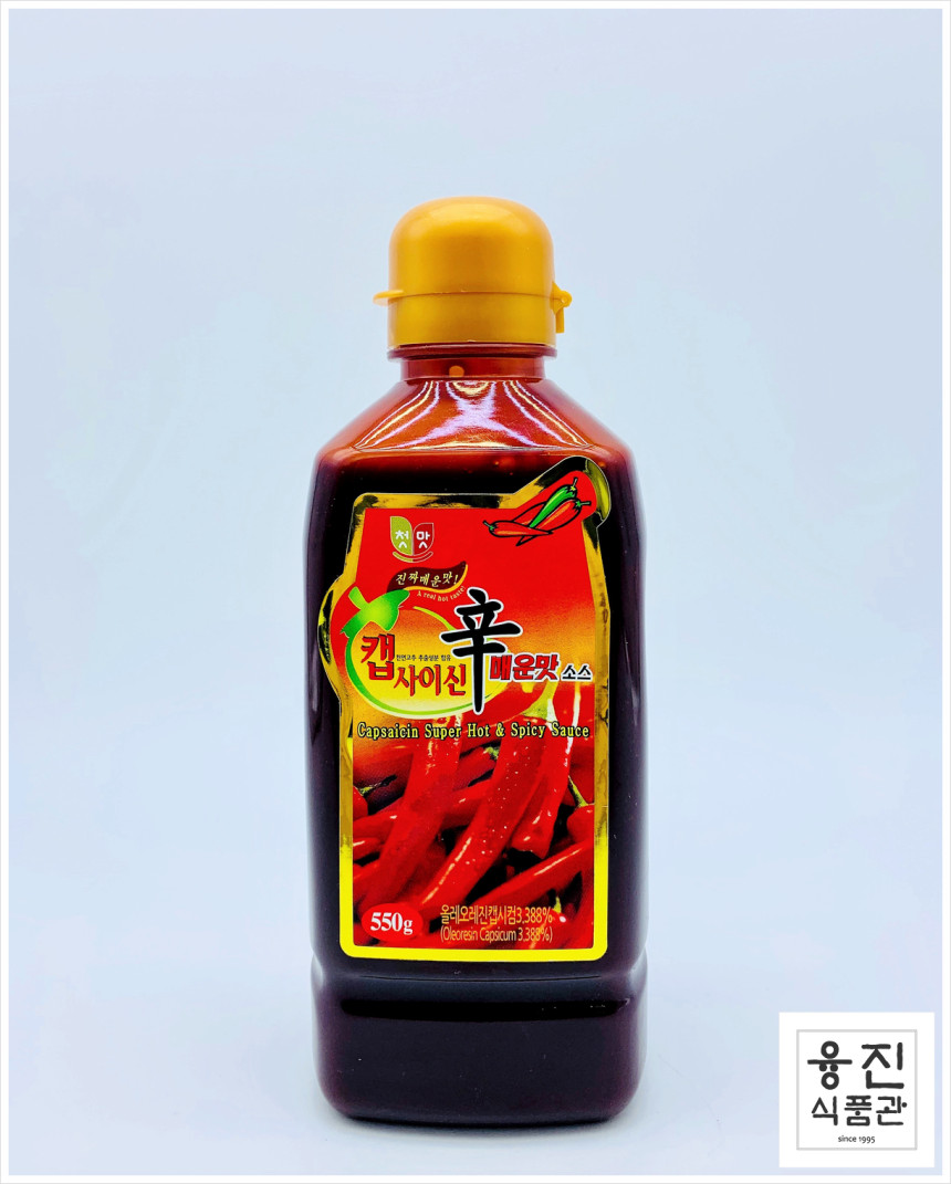 청우식품 캡사이신 매운맛 소스 550g / 액상 불닭 매운닭발 매운떡볶이 만들기 - 8,300원 - 식봄 청우식품 캡사이신 매운맛 소스 550G / 액상 불닭 매운닭발 매운떡볶이 만들기 - 8,300원 - 식봄