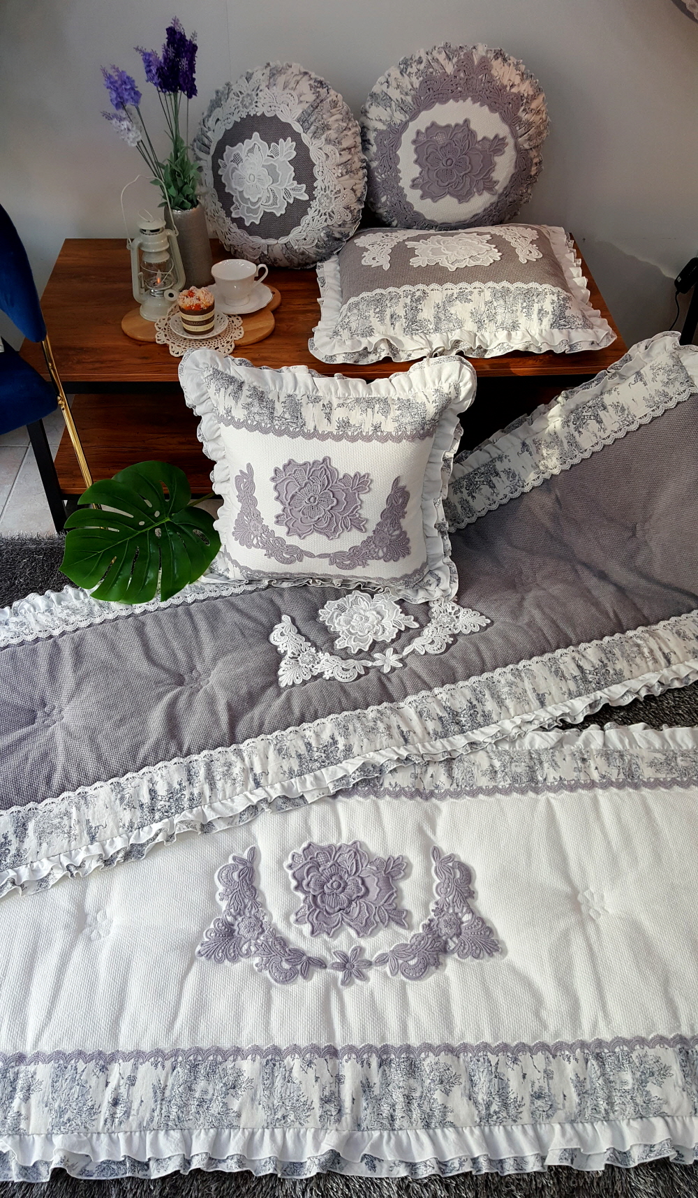 프렌치뜨왈 쇼파패드 4인용 3인용 돌쇼파패드 소파덮개 맞춤 제작