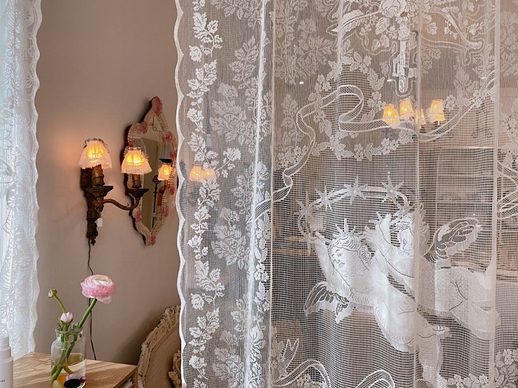 영국 천사 레이스 커튼 (영국 MYB 수입 명품 레이스 커텐) 거실 창문 커텐