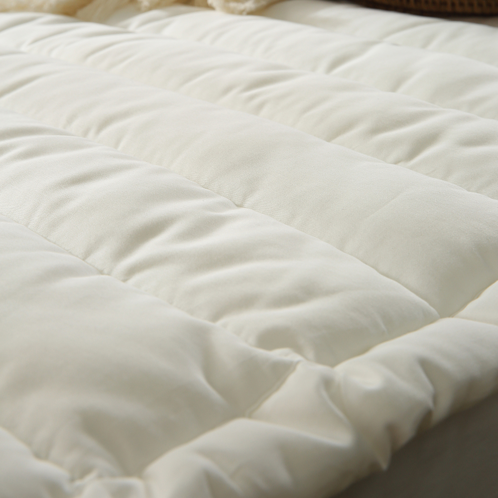 순면 60수 두꺼운 침대 매트리스 패드 화이트 이스턴킹