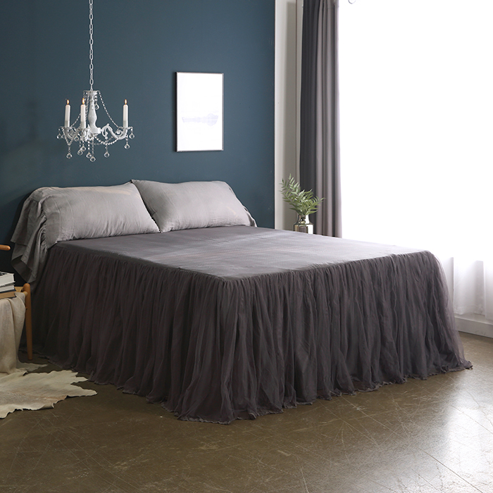 베드스커트 퀸 레이스 프릴 미라지 침대 스커트 치마