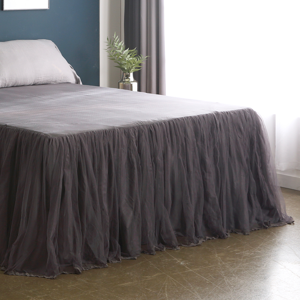 베드스커트 퀸 레이스 프릴 미라지 침대 스커트 치마