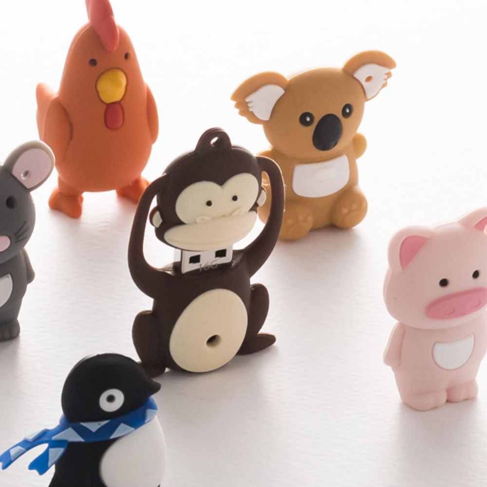 실리콘 귀여운 동물 캐릭터 USB 메모리 32GB