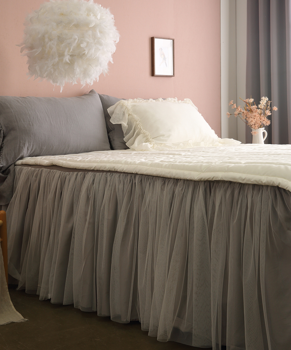 프릴 레이스 침대 커버 베드 스커트 미라지침대 이스턴킹