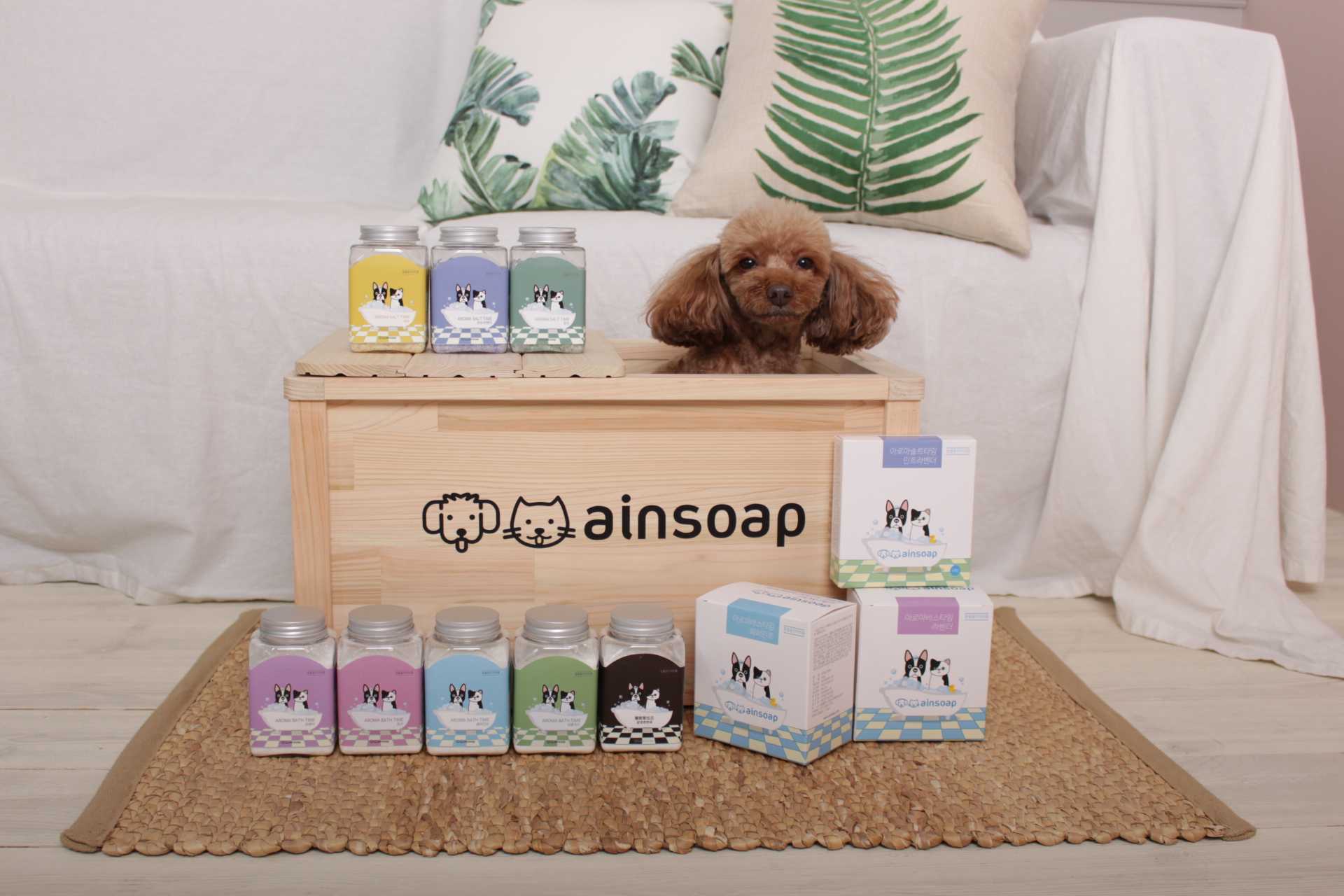 고양이 강아지 스파 목욕용품 아로마솔트타임 벌크 대용량 963g 청대 - 상세 이미지 3