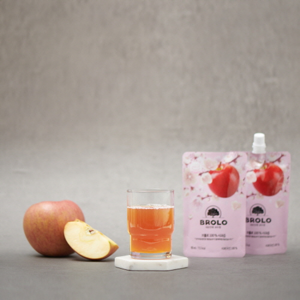 [브롤로] 청년농부 100퍼센트 저온착즙 순간살균 생사과즙 90ml 20포 스탠딩형 - 상세 이미지 3
