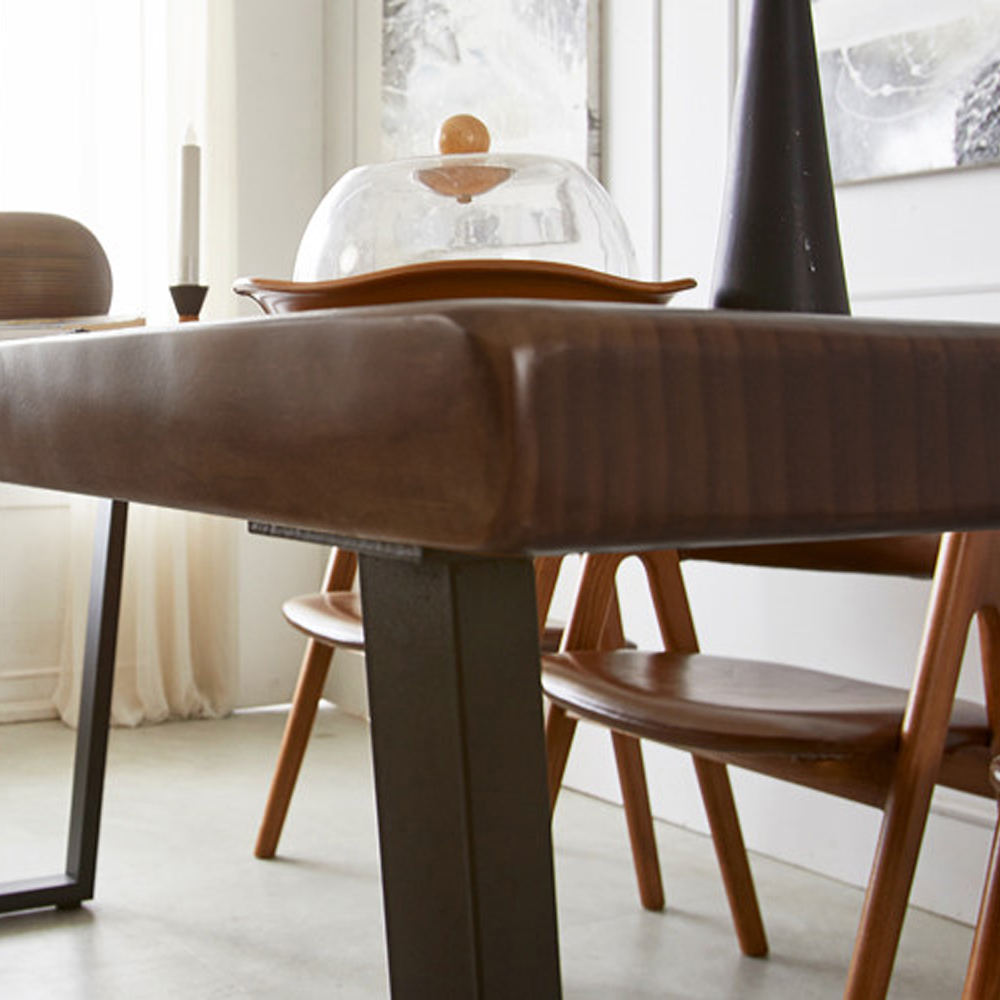 원목 카페 대형 테이블 우드슬랩 식탁 6인용 1600