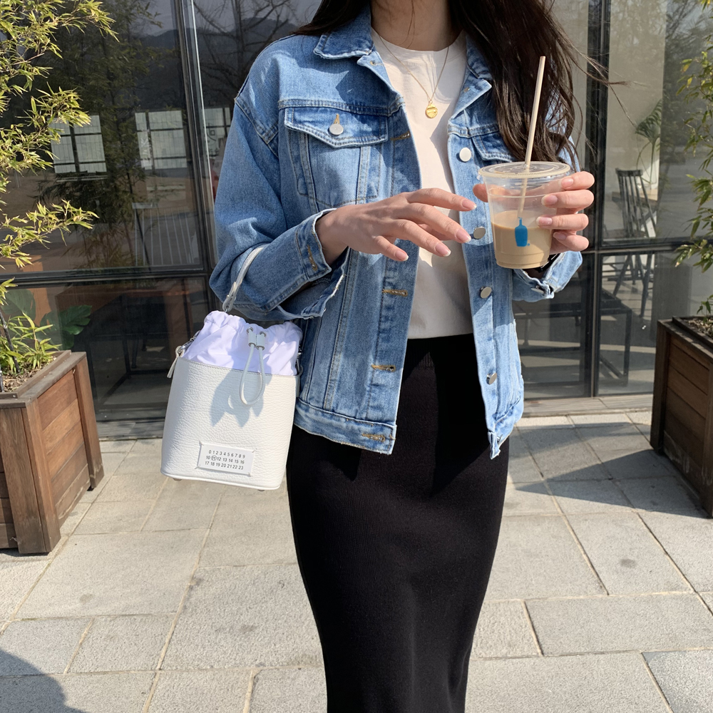 오버핏 프리미엄 연청 데님 자켓 여성 재킷 청자켓 여자 가을 자켓 - 상세 이미지 4