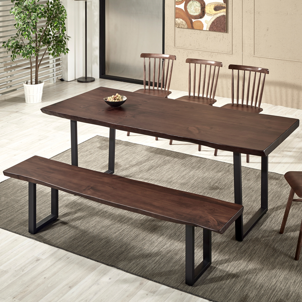 원목 카페 대형 테이블 우드슬랩 식탁 6인용 1600