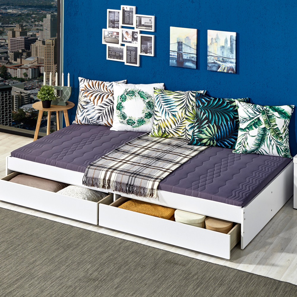 1인용 미니 원룸 싱글침대 작은방 일체형 고시원 자취방 작은 침대 2단 서랍형 멀티 싱글