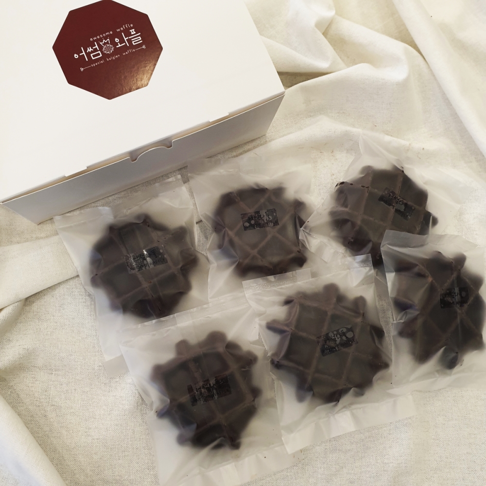 벨기에와플 찐초코퐁당 50g 10개입 아이들간식 개별포장 아침식사대용 회사간식 - 상세 이미지 2