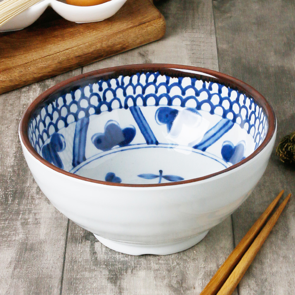 일식 멜라민 면기 일본 라멘 우동 마라탕 짜장면 우동기 그릇 18.7cm, 크로버 - 상세 이미지 5