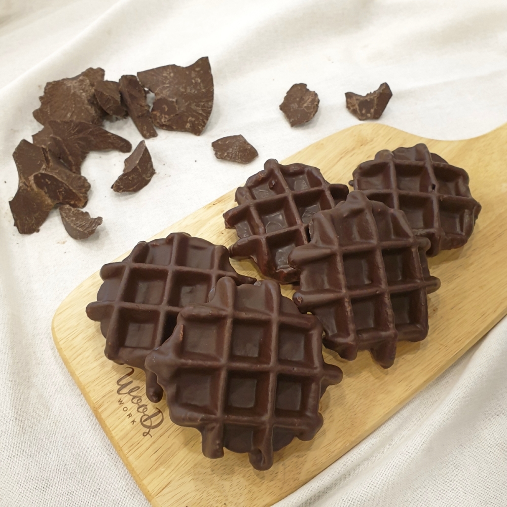 벨기에와플 찐초코퐁당 50g 10개입 아이들간식 개별포장 아침식사대용 회사간식