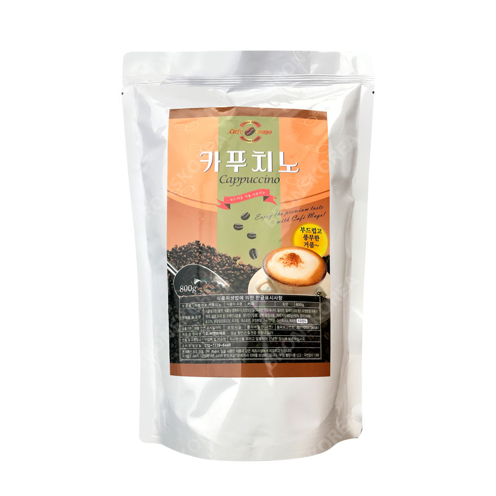 씨앤비 카페마고 카푸치노 800g X 12개 커피믹스 자판기용 : 브론스코리아