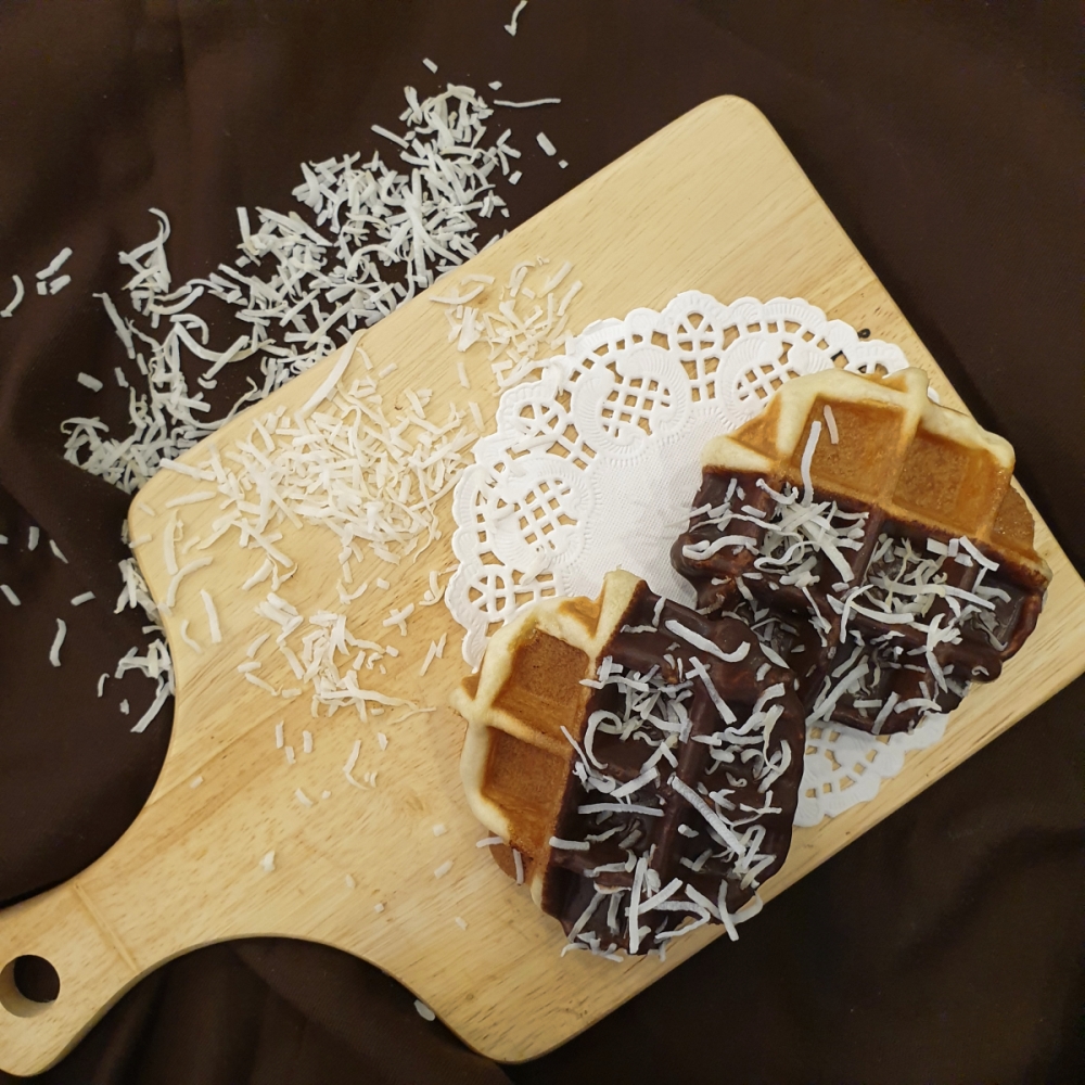 벨기에와플 초코넛 50g 10개입 초코와 코코넛의 만남 아침식사대용 등산간식