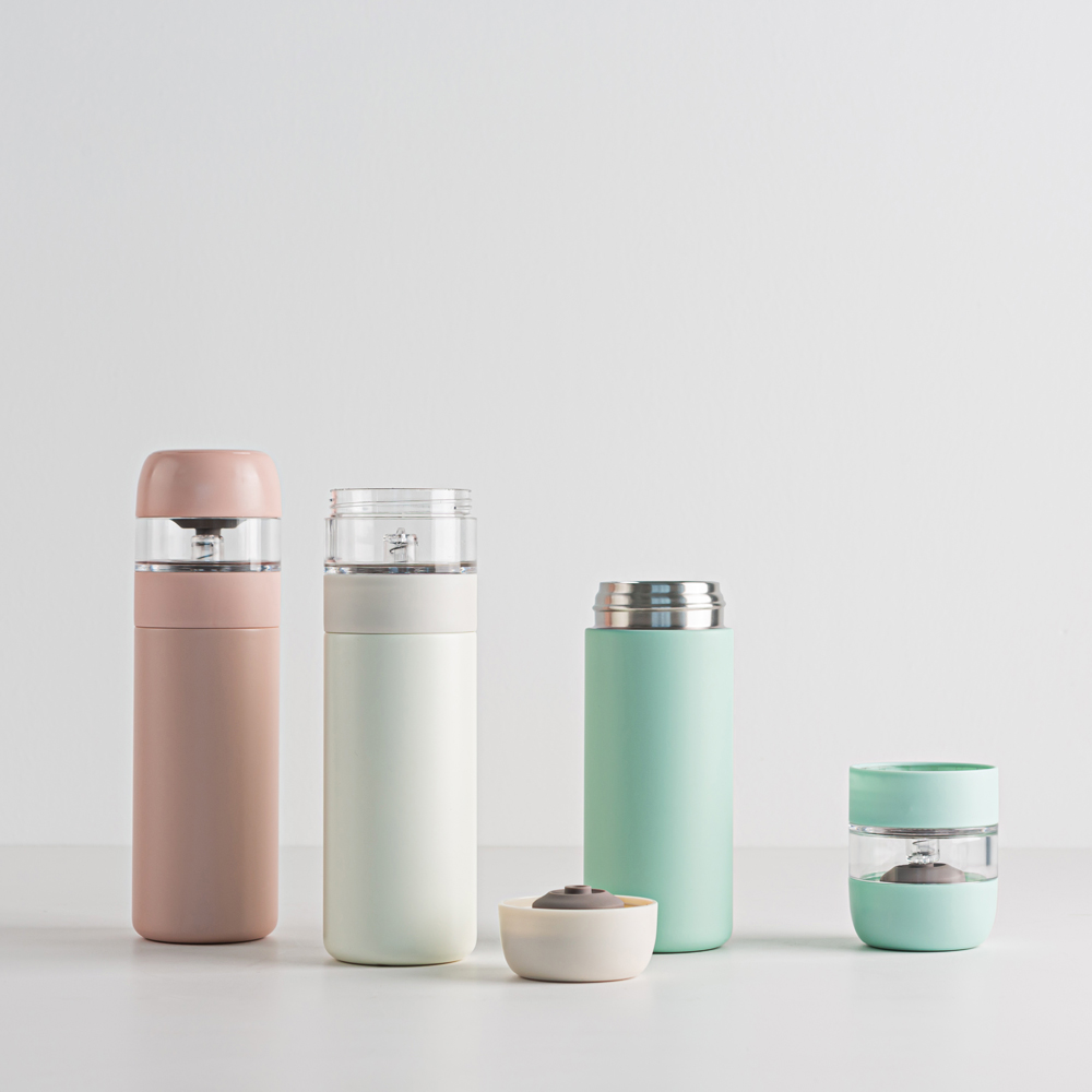 칼딘 클린 티 텀블러 보온보냉 미니 스텐 텀블러 350ml, 핑크 - 상세 이미지 3