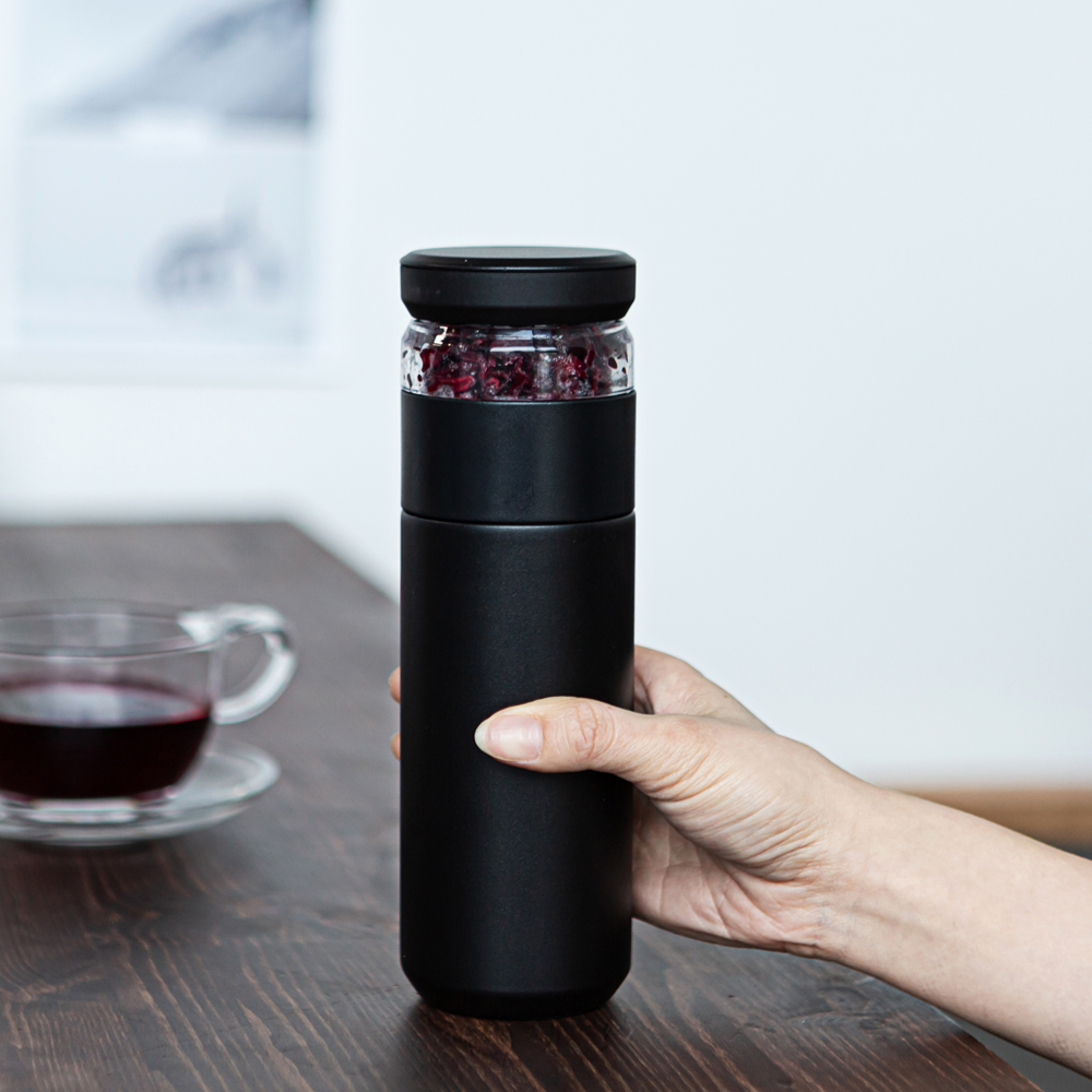 칼딘 클린 티 텀블러 보온보냉 미니 스텐 텀블러 400ml, 아이보리 - 상세 이미지 5