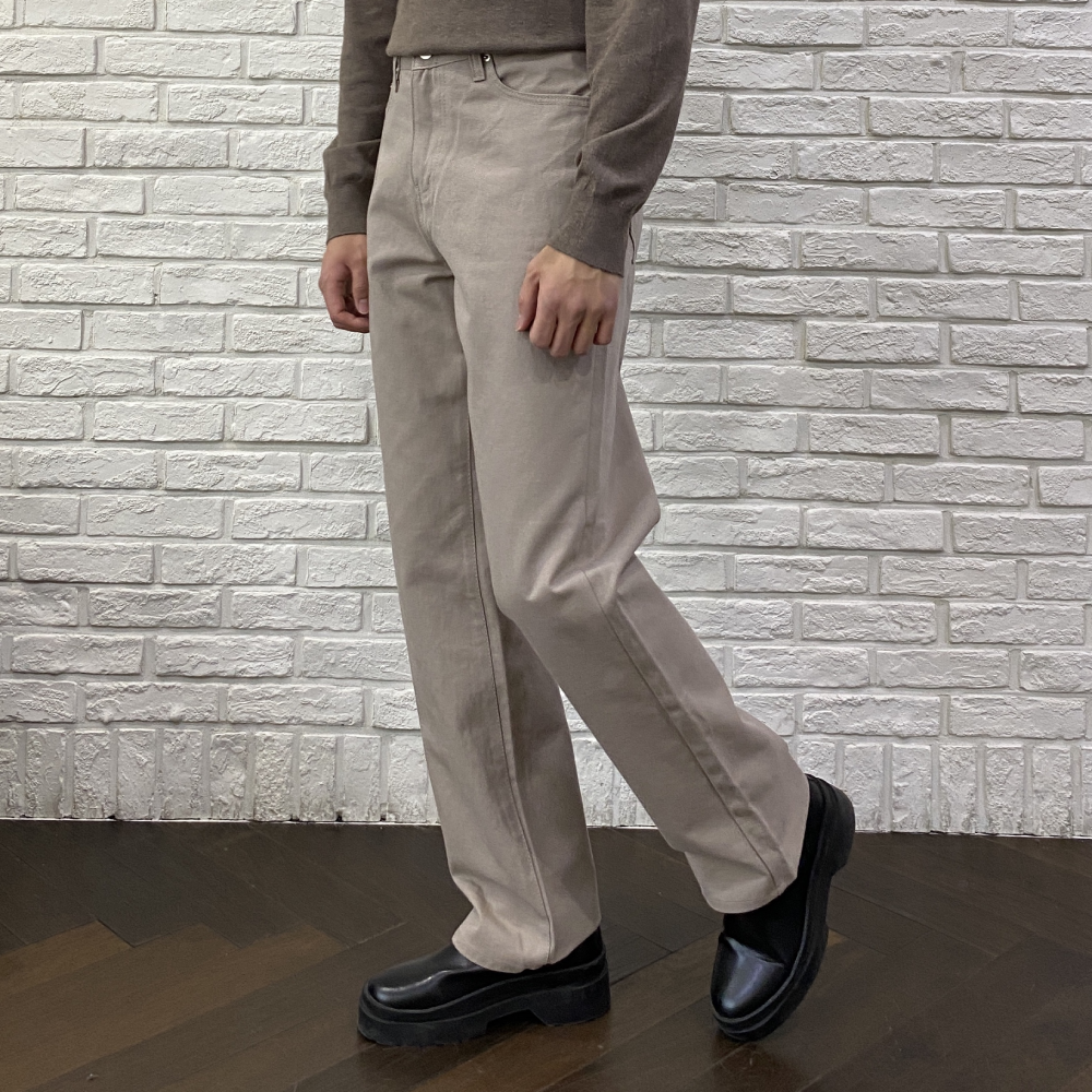 남자 롱 와이드 코튼 팬츠 면 통 바지 2color - 상세 이미지 4