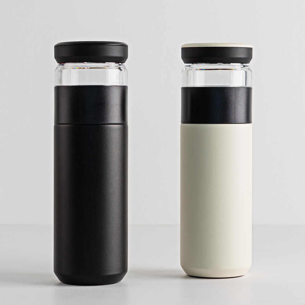 칼딘 클린 티 텀블러 보온보냉 미니 스텐 텀블러 400ml, 아이보리 - 상세 이미지 3