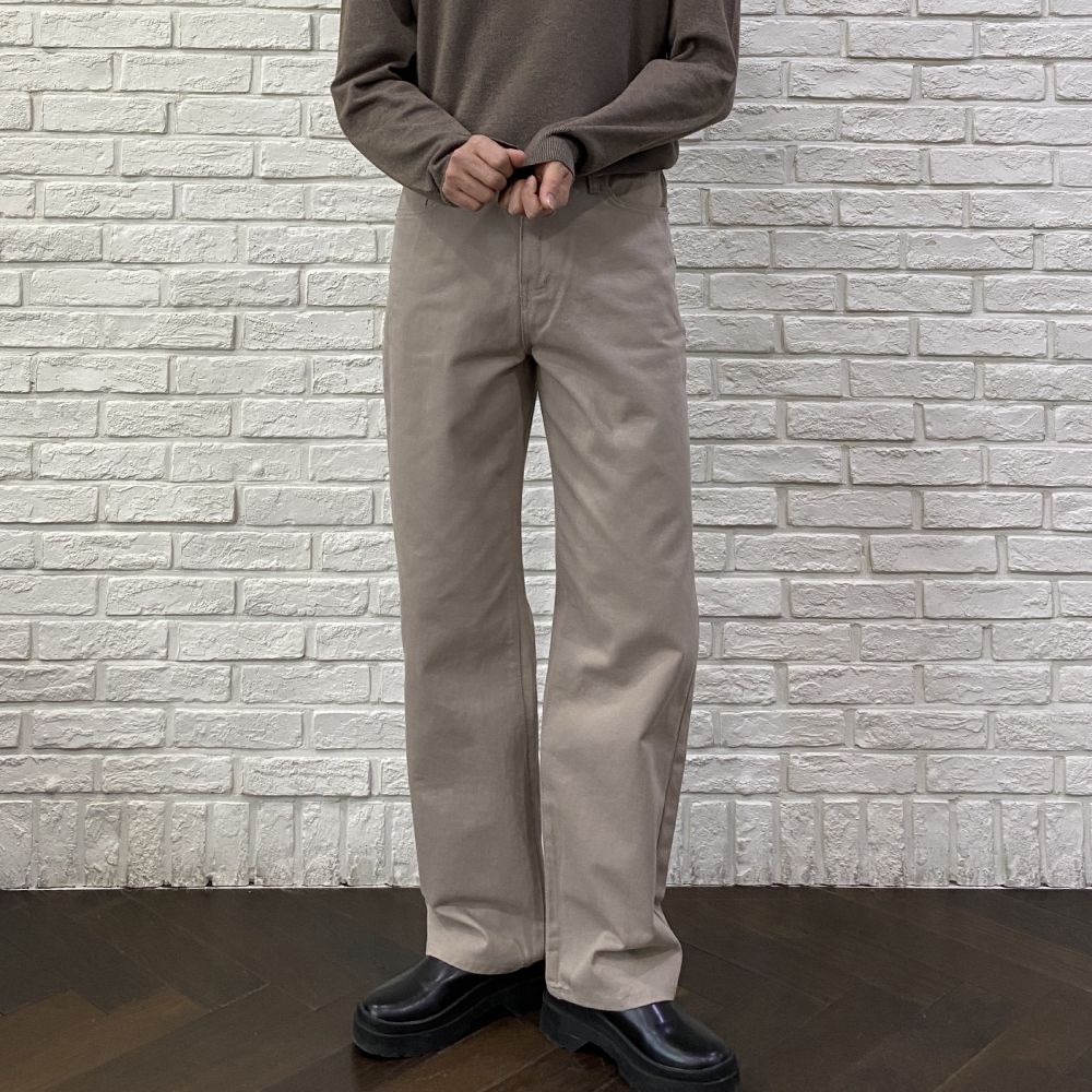 남자 롱 와이드 코튼 팬츠 면 통 바지 2color - 상세 이미지 5